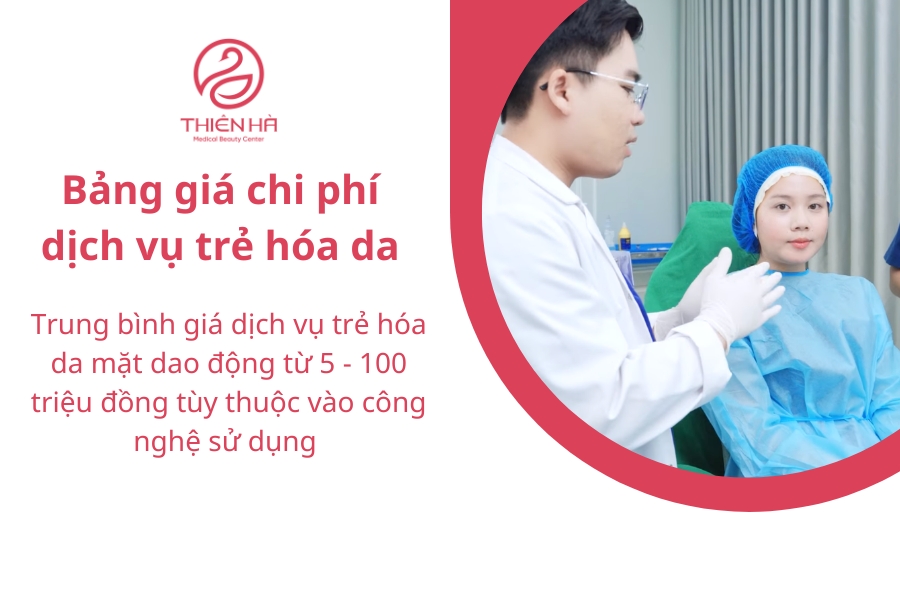 Chi phí trẻ hóa da không cố định do sự thay đổi về công nghệ, tay nghề bác sĩ và cơ sở thực hiện