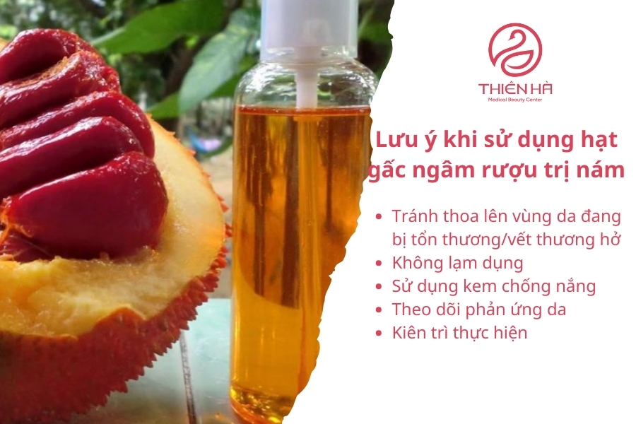 Tuân thủ những lưu ý trên không chỉ giúp bạn sử dụng rượu hạt gấc một cách an toàn mà còn tối ưu hóa hiệu quả trong việc làm mờ nám và cải thiện làn da.