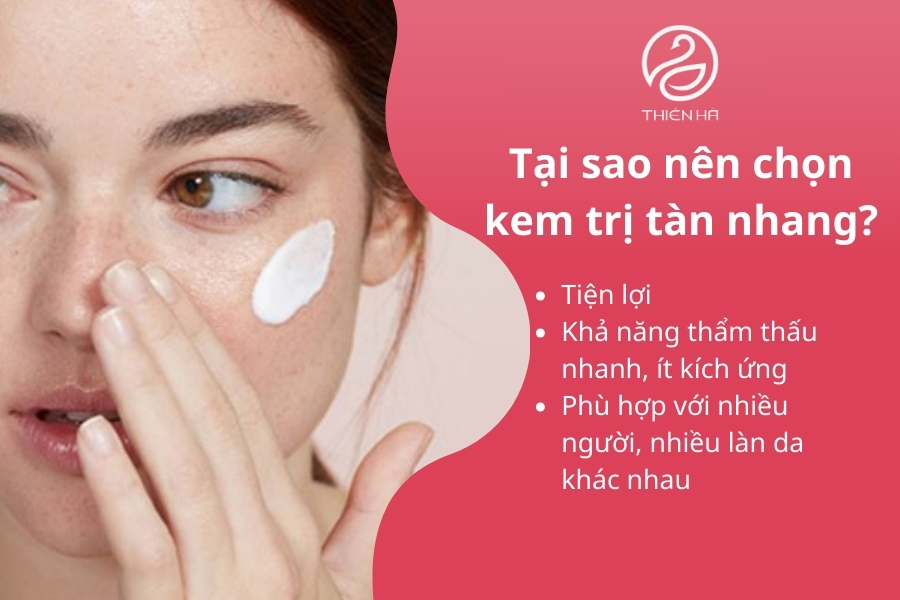 Đối với các tình trạng tàn nhang nặng hoặc sâu, kem trị tàn nhang có thể không thay thế được các phương pháp công nghệ cao nhưng lại là lựa chọn tối ưu để duy trì và chăm sóc làn da sau điều trị chuyên sâu.