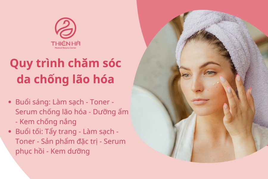 Chăm sóc da 2 lần/ngày giúp hiệu trẻ hóa được phát huy tốt hơn