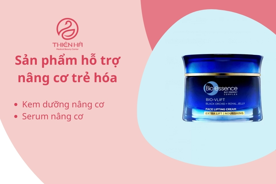 Sử dụng thêm kem dưỡng, serum nâng cơ để làn da lấy lại tuổi thanh xuân