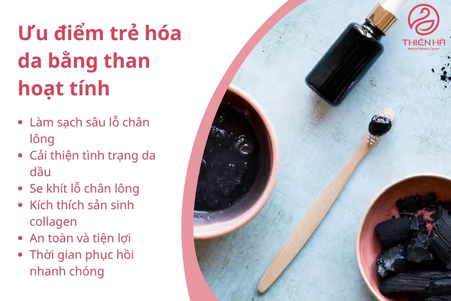 Trẻ hóa da bằng than hoạt tính có nhiều ưu điểm để chị em cân nhắc thực hiện 