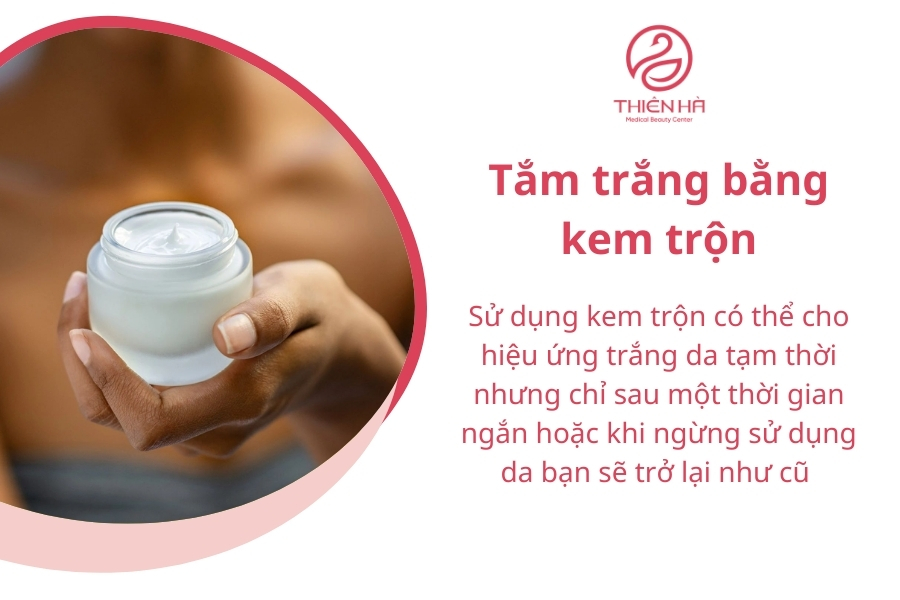 Tốt nhất, bạn hãy tránh xa phương pháp tắm trắng này vì nó tiềm ẩn nguy cơ gây hại cho sức khỏe rất lớn.