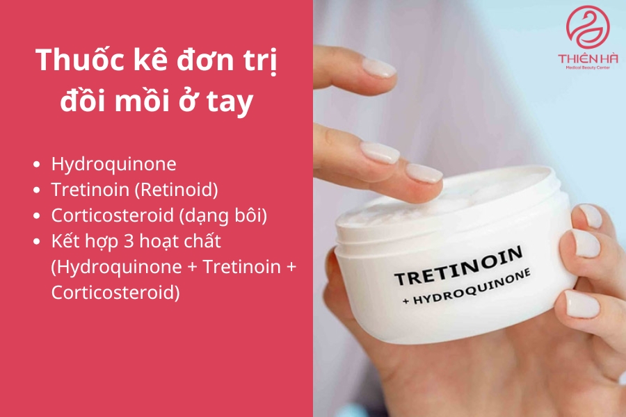 Thuốc trị đồi mồi ở tay được bác sĩ kê đơn sẽ mang lại hiệu quả tốt hơn với từng tình trạng đồi mồi