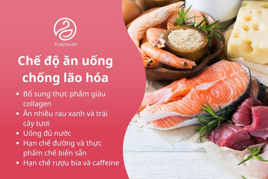 Chế độ ăn uống đóng vai trò quan trọng trong việc làm chậm quá trình lão hóa da tay