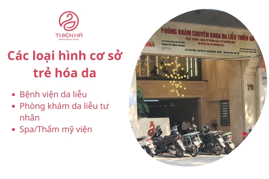 Hiện nay ở Việt Nam có rất nhiều loại hình cơ sở trẻ hóa da cho bạn trải nghiệm