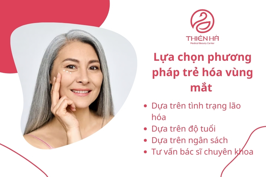 Lựa chọn phương pháp phù hợp dựa trên các tiêu chí trên sẽ giúp bạn đạt được kết quả như mong muốn, đồng thời bảo vệ sức khỏe vùng da mắt.
