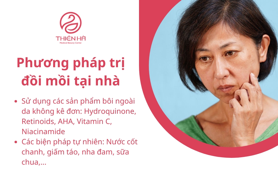 Bạn hoàn toàn có thể làm mờ đồi mồi tại nhà với các sản phẩm bôi đặc trị và nguyên liệu tự nhiên dù hiệu quả chậm nhưng tương đối an toàn