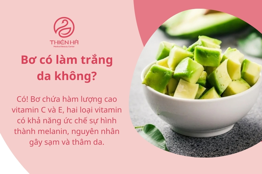 Bơ khi kết hợp với các nguyên liệu khác sẽ tăng hiệu quả làm trắng 