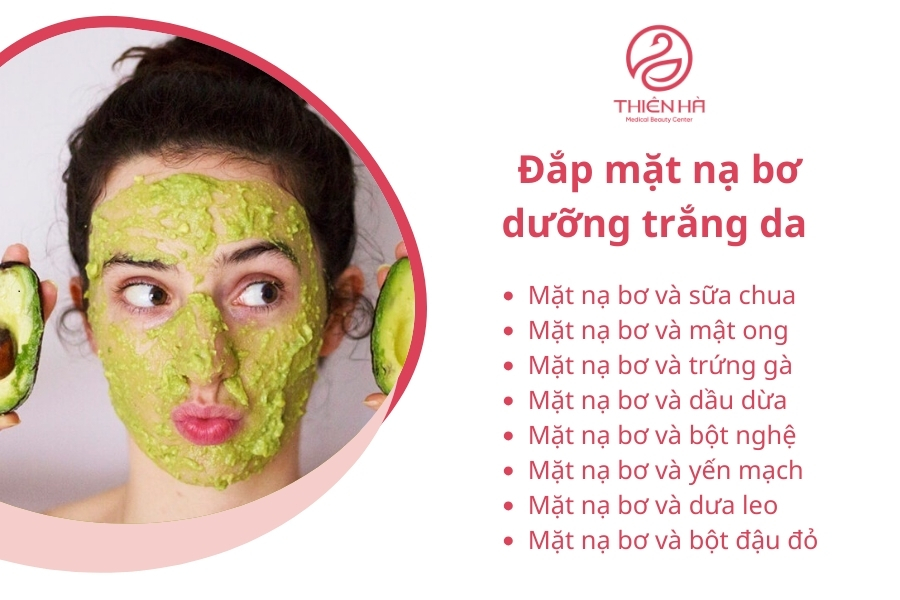 Đắp mặt nạ bơ là một trong những cách làm trắng da hiệu quả nhất nhờ chứa nhiều vitamin và chất chống oxy hóa. 