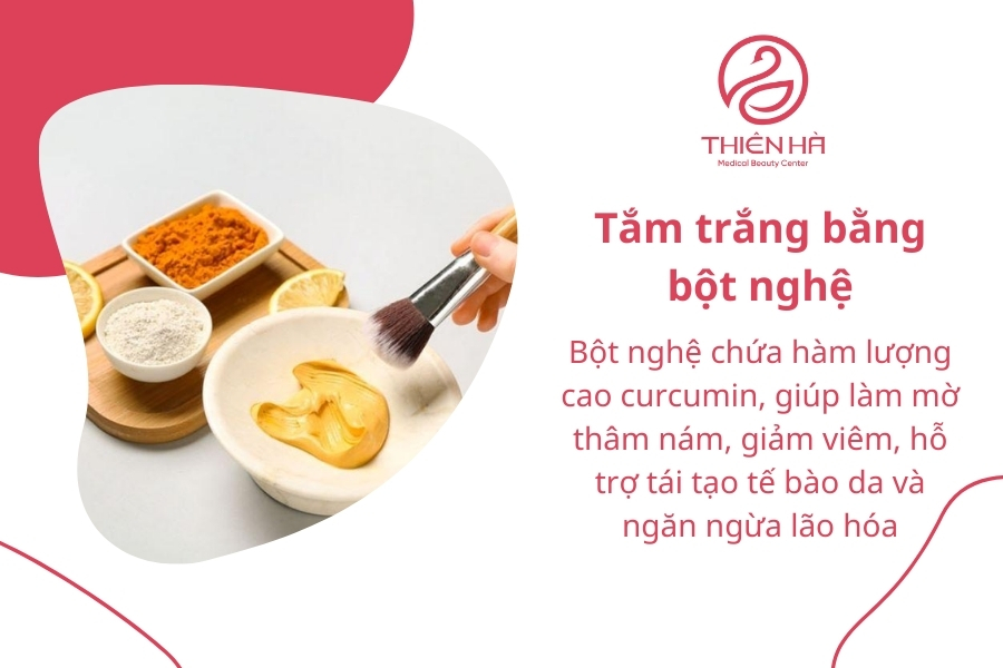 Bột nghệ là thành phần làm trắng da được rất nhiều chị em yêu thích sử dụng tại nhà