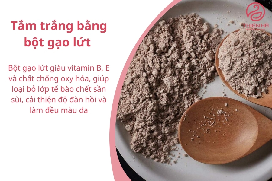 Gạo lứt được sử dụng nhiều trong các công thức tắm trắng của chị em 