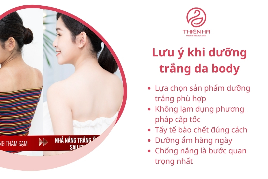Dưỡng trắng da body đúng cách không chỉ giúp bạn sở hữu làn da sáng mịn mà còn đảm bảo sức khỏe cho làn da về lâu dài. Hãy xây dựng cho mình một quy trình khoa học để có làn da trắng hồng rạng rỡ, khỏe mạnh tự nhiên!