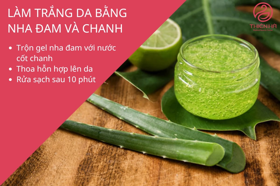 Công thức làm trắng da bằng chanh và nha đam không nên lạm dụng vì dễ gây bào mòn da