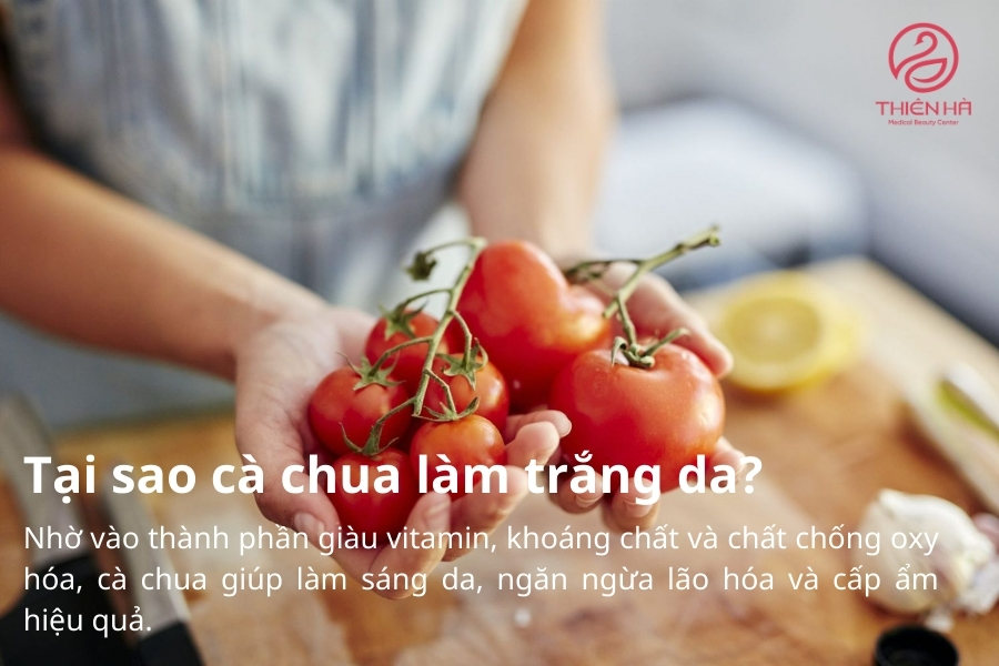 Cà chua là một trong những nguyên liệu làm trắng da tự nhiên, an toàn, dễ tìm và dễ sử dụng. 