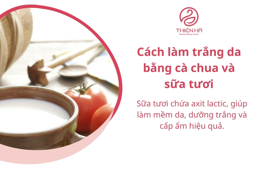 Sữa tươi là nguyên liệu được sử dụng nhiều nhất trong các công thức dưỡng trắng da