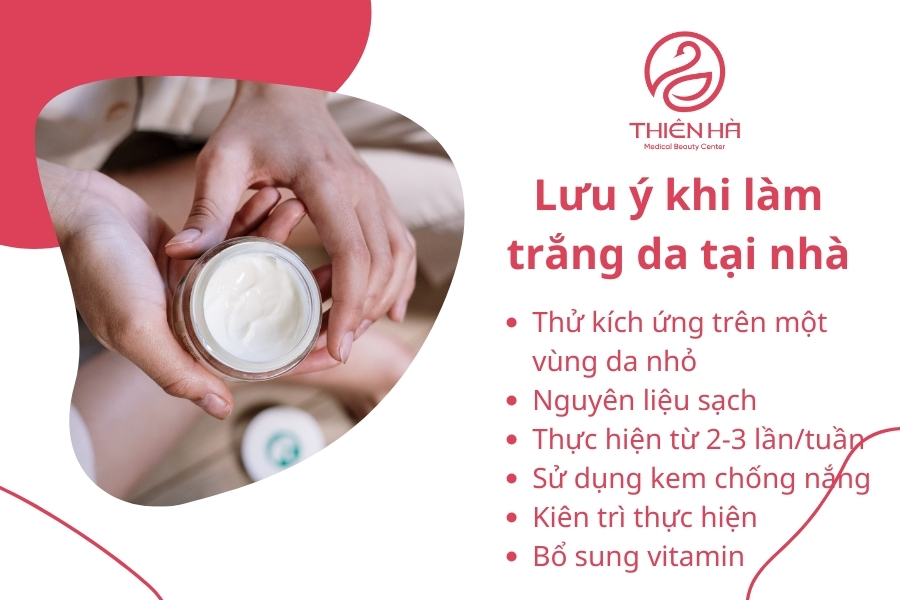 Tắm trắng tại nhà là phương pháp đơn giản nhưng cần sự kiên trì và tuân thủ các lưu ý để đảm bảo an toàn và đạt hiệu quả tối ưu. Với việc thực hiện đúng cách, bạn sẽ nhanh chóng sở hữu làn da sáng mịn, khỏe mạnh và rạng rỡ!