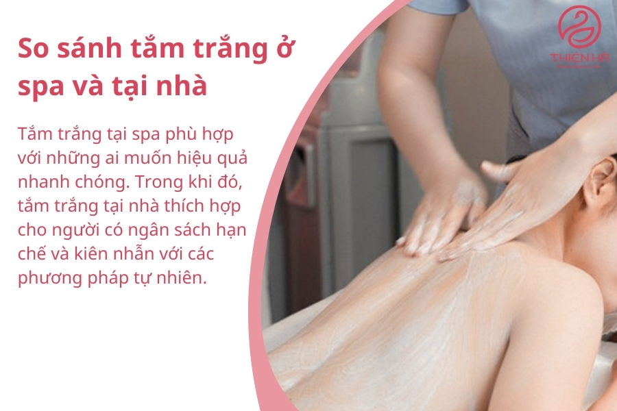 Nếu muốn nhanh chóng có làn da trắng sáng tươi trẻ, spa luôn là lựa chọn tắm trắng hàng đầu