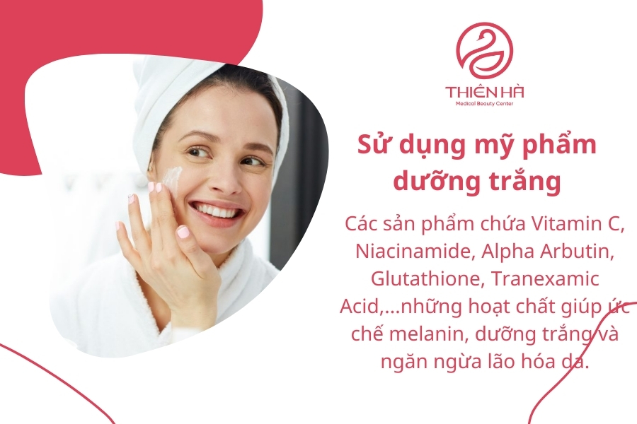 Mỹ phẩm là sự lựa chọn phổ biến của chị em trong hành trình tìm lại làn da trắng mịn 