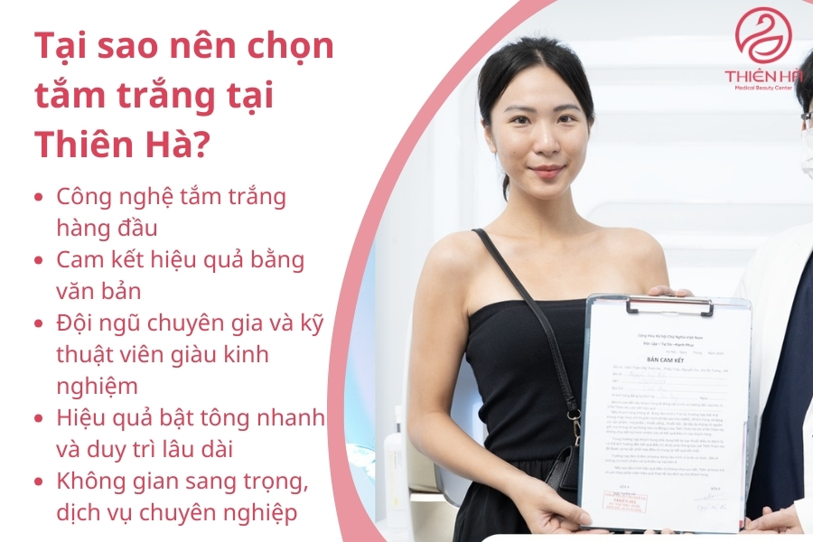 Tắm trắng tại Thiên Hà là sự lựa chọn an toàn cho các chị em