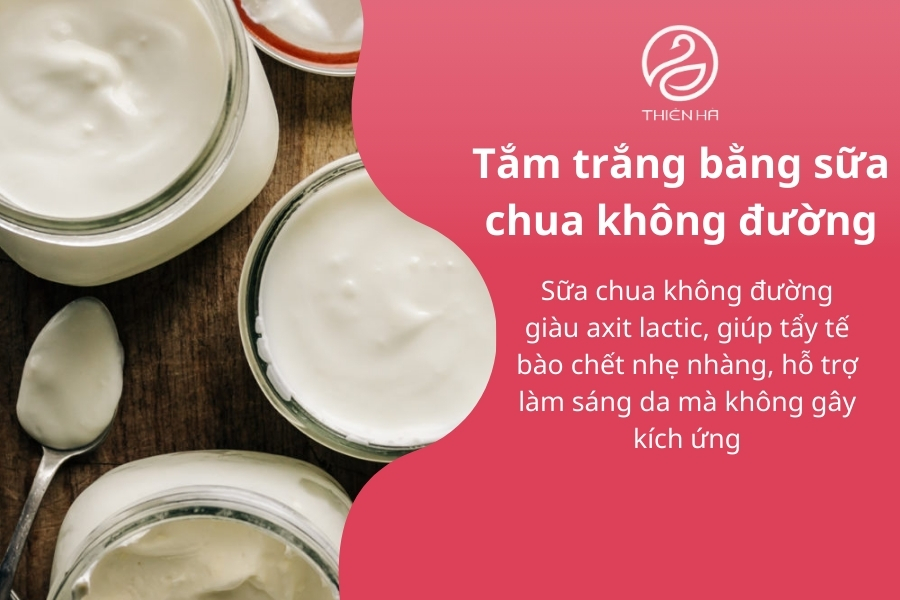 Tắm trắng từ sữa chua không đường có thể thực hiện 2-3 lần/tuần để đạt hiệu quả tốt nhất