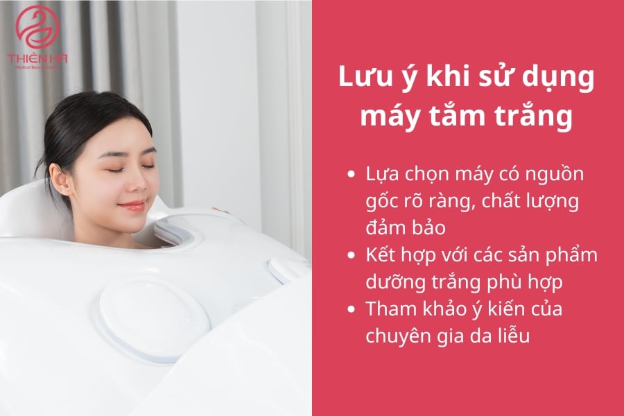 Việc tuân thủ các lưu ý trên không chỉ giúp bạn tận dụng tối đa công dụng của máy tắm trắng mà còn bảo vệ làn da khỏi những tác động không mong muốn. Hãy luôn tìm hiểu kỹ và áp dụng đúng cách để đạt hiệu quả làm đẹp an toàn, lâu dài.