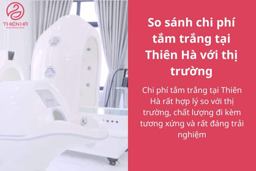 Khi so sánh với thị trường, chi phí tại Thiên Hà Medical Beauty Center không chỉ hợp lý mà còn đảm bảo hiệu quả, an toàn và trải nghiệm dịch vụ cao cấp. Đừng vì tiết kiệm mà lựa chọn những dịch vụ giá rẻ, tiềm ẩn nhiều nguy cơ cho làn da của bạn.