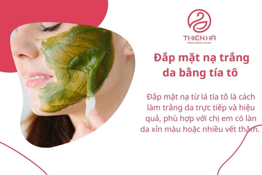 Lá tía tô là nguyên liệu thiên nhiên dễ tìm và cực kỳ hiệu quả trong việc làm trắng và chăm sóc da.