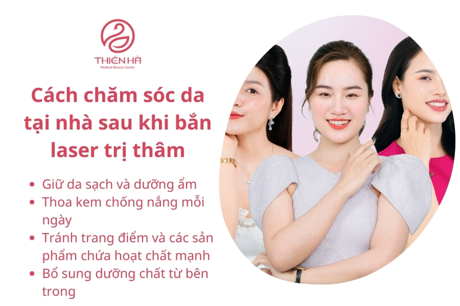 Thực hiện đúng các bước chăm sóc này sẽ giúp làn da nhanh chóng sáng mịn và khỏe mạnh hơn sau khi bắn laser trị thâm.