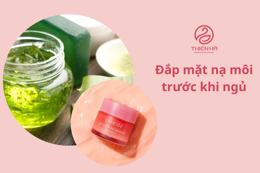 Có thể áp dụng đắp mặt nạ môi ngay trước khi đi ngủ để tăng hiệu quả