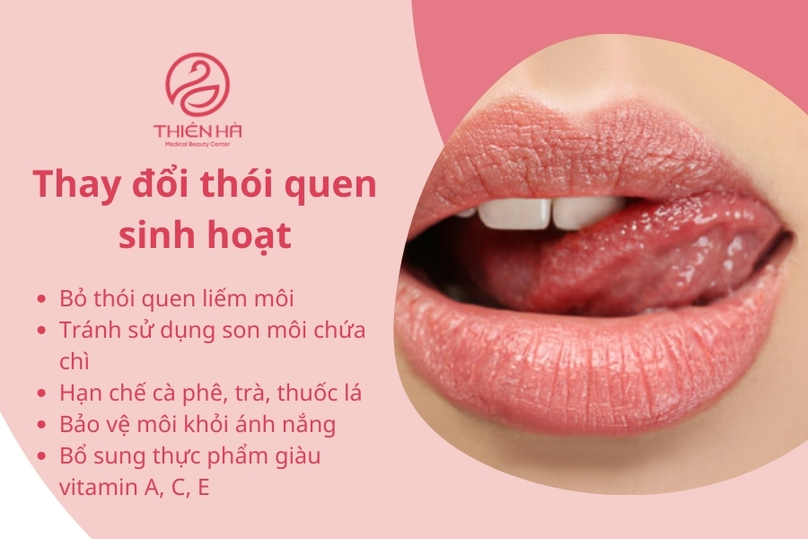 Thói quen sinh hoạt nên cải thiện để hạn chế thâm môi 