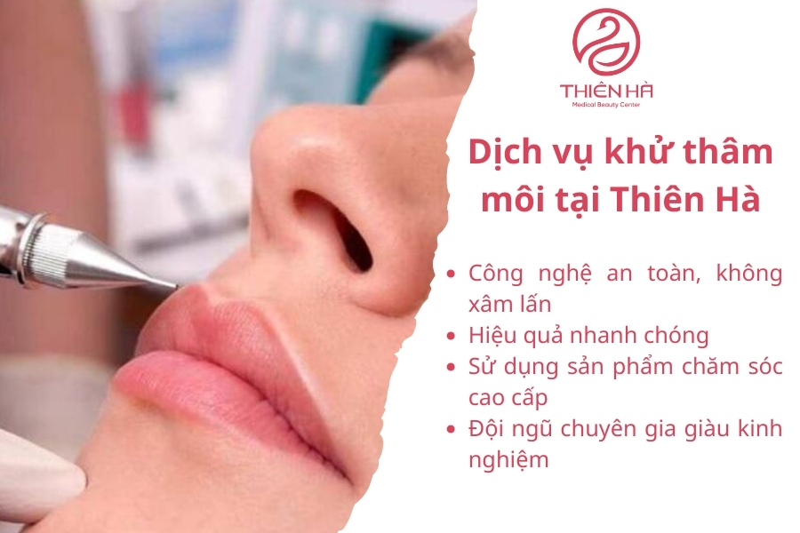Lợi thế của công nghệ trị thâm môi tại Thiên Hà