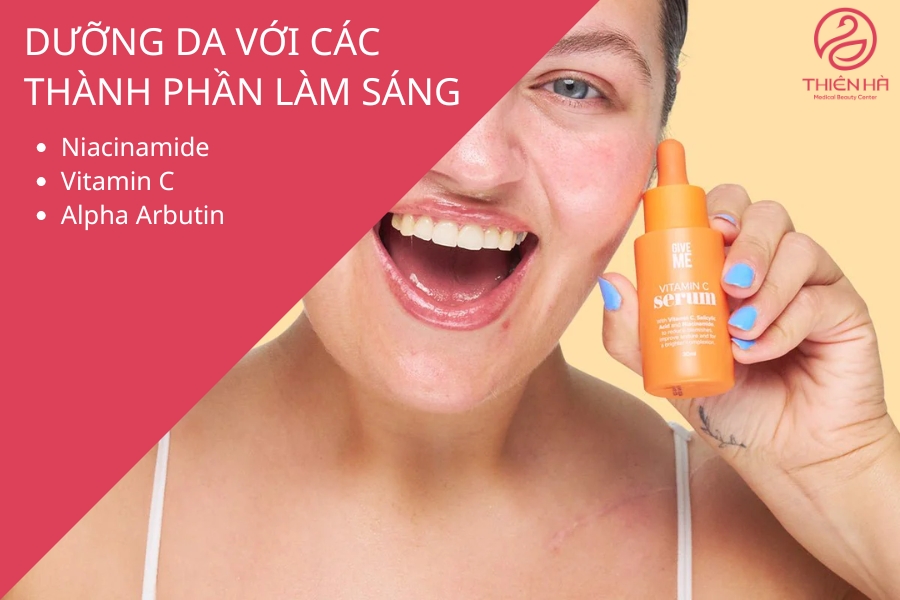 Đừng quên bổ sung thêm các sản phẩm dưỡng trắng vào chu trình skin care hàng ngày nhé 