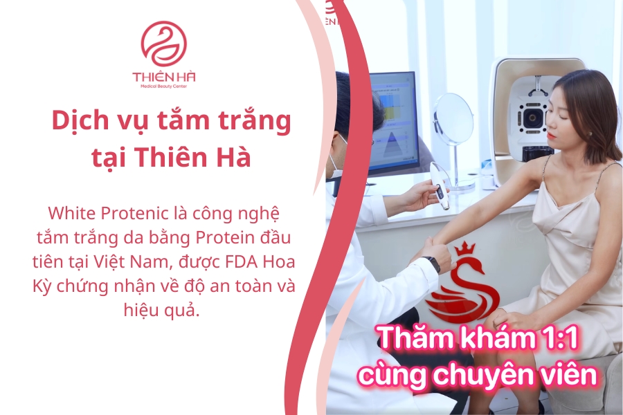Khách hàng đến với Thiên Hà sẽ được thăm khám trực tiếp và lên phác đồ cá nhân hóa