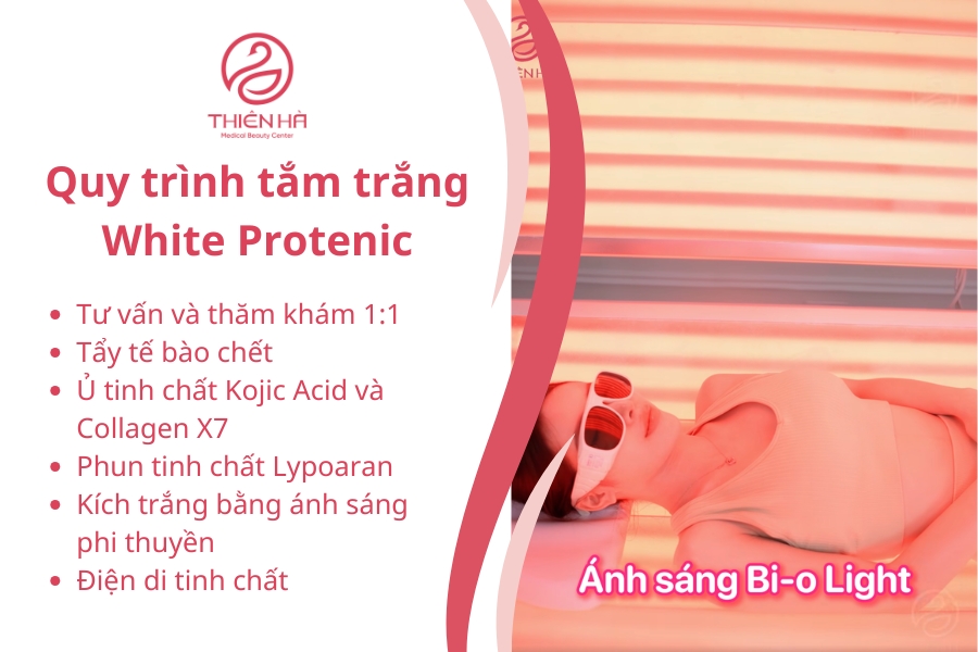 Quy trình tắm trắng chuẩn Y Khoa tại Thiên Hà