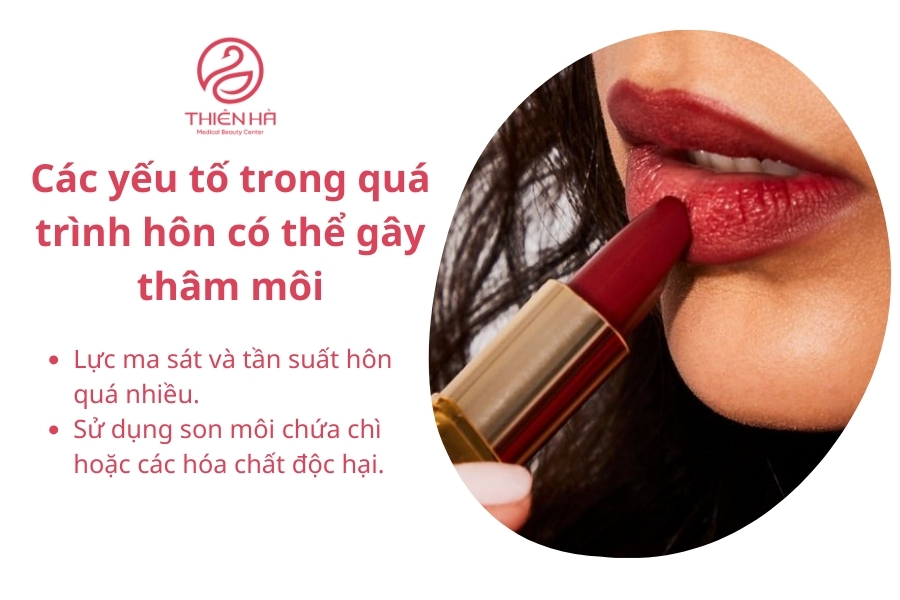 Sử dụng son có chì sẽ gây thâm môi 