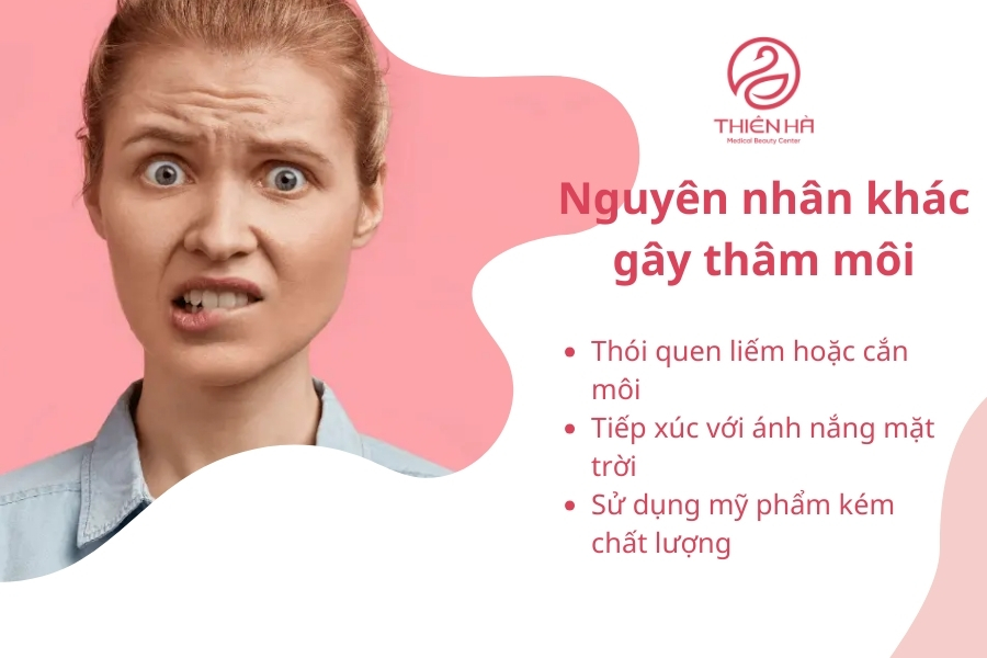Thói quen xấu khiến môi bị thâm