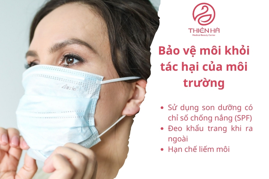Bảo vệ môi là cách phòng chống thâm môi tốt 