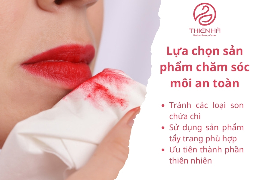 Hãy ưu tiêu sản phẩm an toàn cho môi 