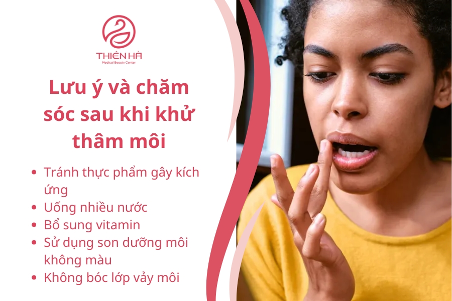 Các lưu ý bạn phải nhớ sau khi khử thâm môi