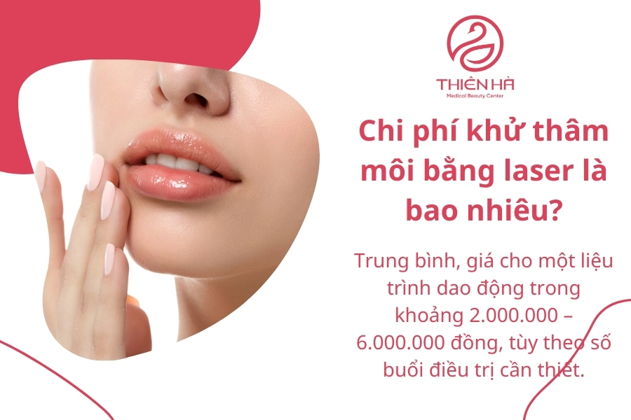 Để biết chính xác chi phí khử thâm môi bằng laser, bạn nên đến trực tiếp cơ sở thẩm mỹ để được thăm khám và tư vấn liệu trình phù hợp.