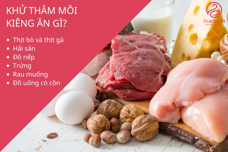 Một vài loại thực phẩm tiêu biểu nên kiêng ăn khi khử thâm môi
