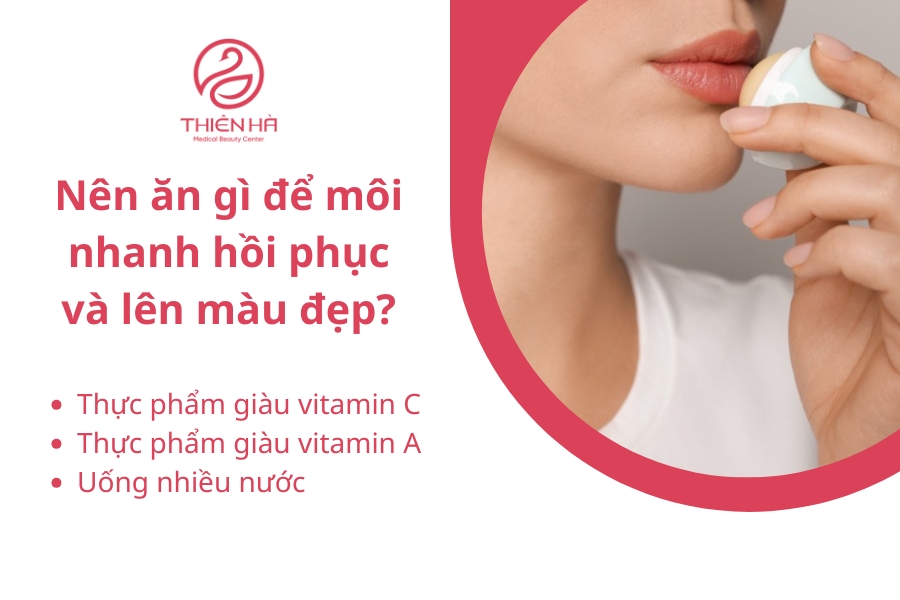 Nhóm thực phẩm nên sử dụng sau khi khử thâm môi