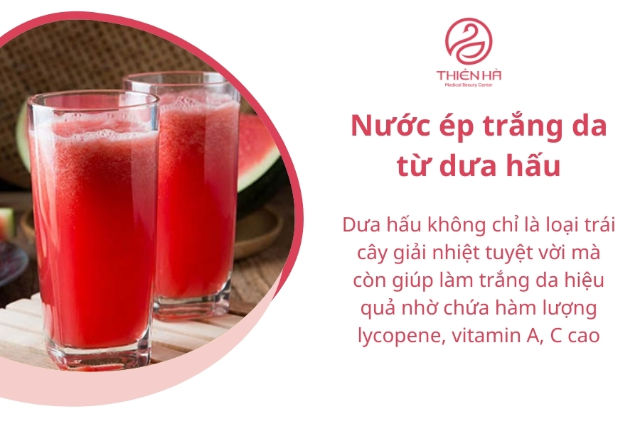 Nước ép dưa hấu nên uống ngay sau khi ép để đảm bảo giữ nguyên vitamin.