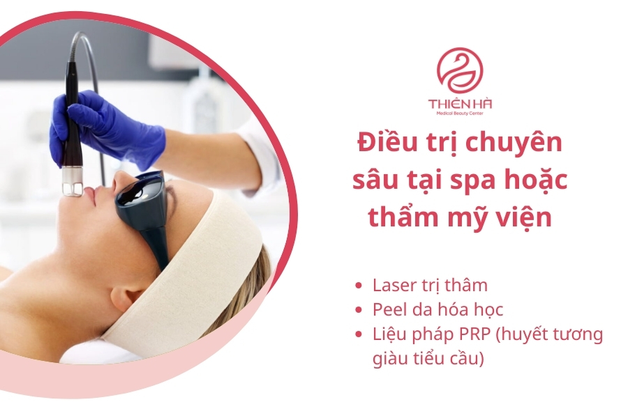 Các phương pháp điều trị thâm da tại spa