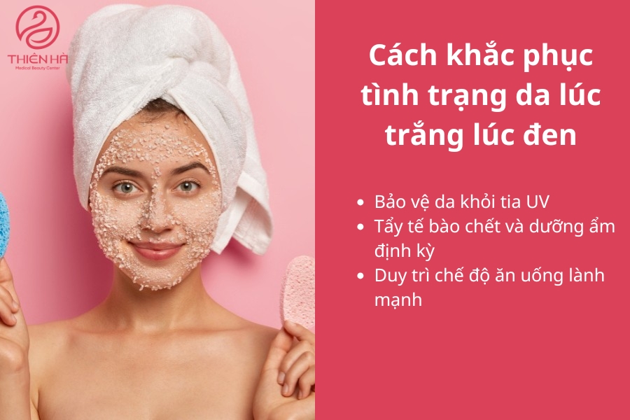 Bạn hoàn toàn có thể khắc phục tình trạng da lúc trắng lúc đen bằng cách chống nắng tuyệt đối