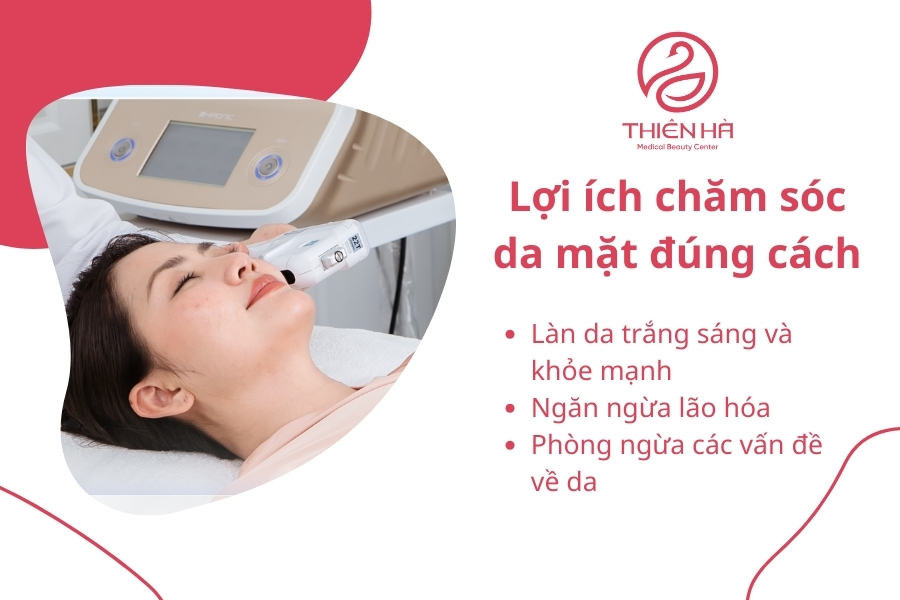 Chăm sóc da mặt đúng cách là biện pháp tốt nhất để hồi phục làn da trắng sáng 