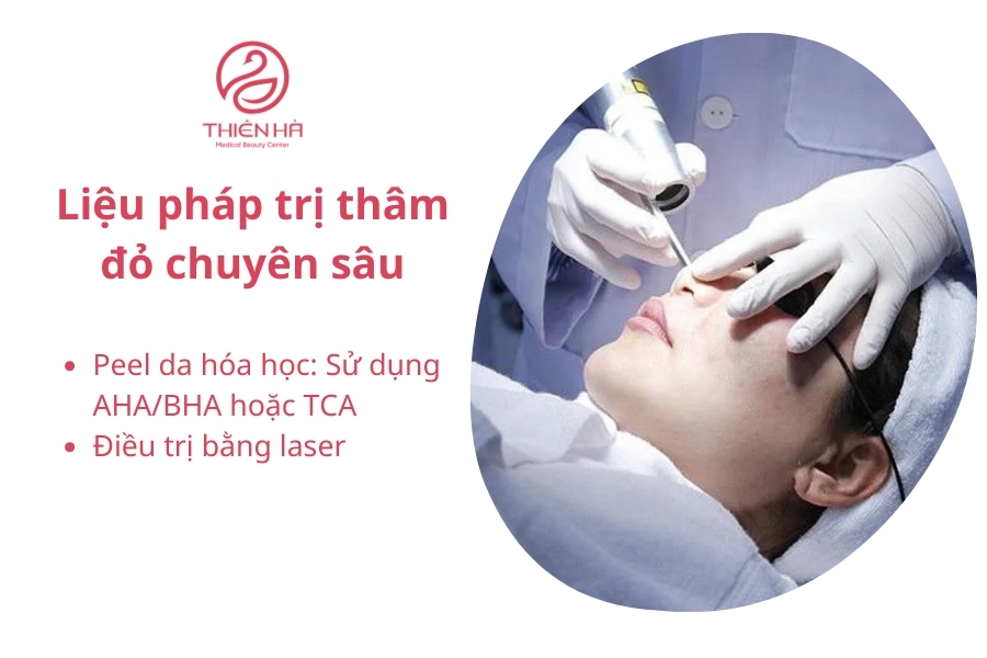 Thâm đỏ lâu năm chỉ có thể trị bằng công nghệ hiện đại 