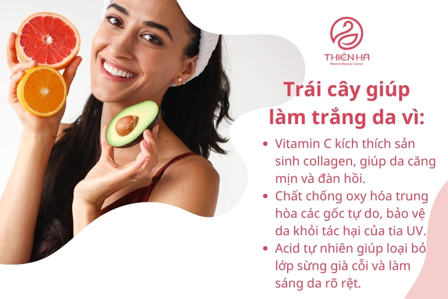 Nếu bạn muốn sở hữu làn da trắng sáng, mịn màng một cách an toàn và bền vững, hãy bổ sung ngay các loại trái cây giàu vitamin và dưỡng chất vào thực đơn hàng ngày nhé! 