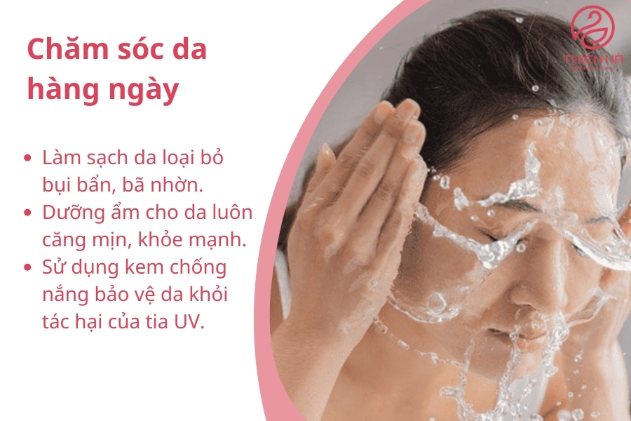 Chăm sóc da thường xuyên là cách cải thiện thâm da đáng kể
